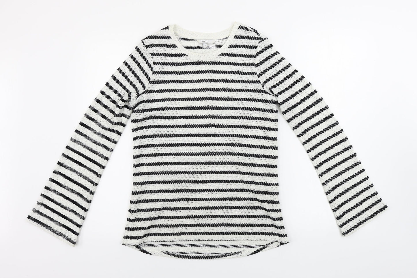 NEXT  Womens White Striped  Pullover Jumper Size 8
