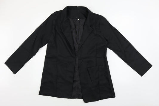 Preworn  Womens Black   Jacket Blazer Size L