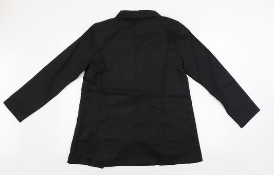 Preworn  Womens Black   Jacket Blazer Size L