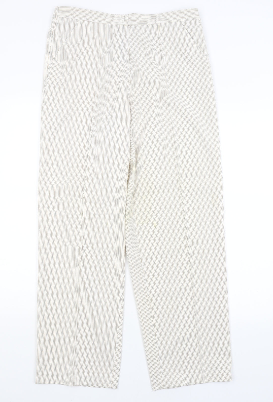 BM Womens Grey Striped  Trousers  Size 16 L28 in