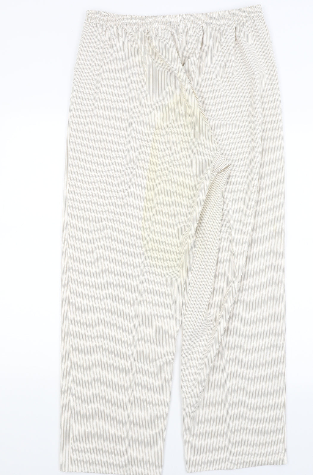 BM Womens Grey Striped  Trousers  Size 16 L28 in
