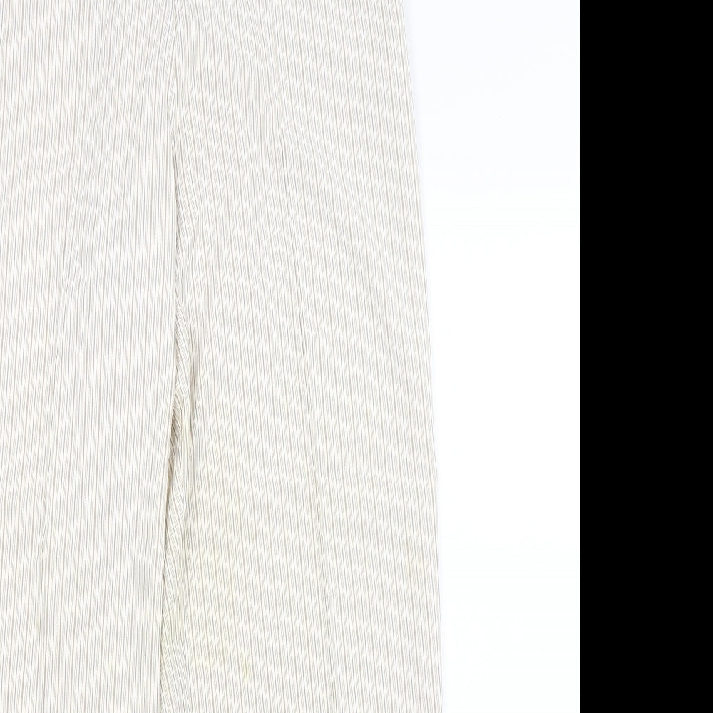 BM Womens Grey Striped  Trousers  Size 16 L28 in
