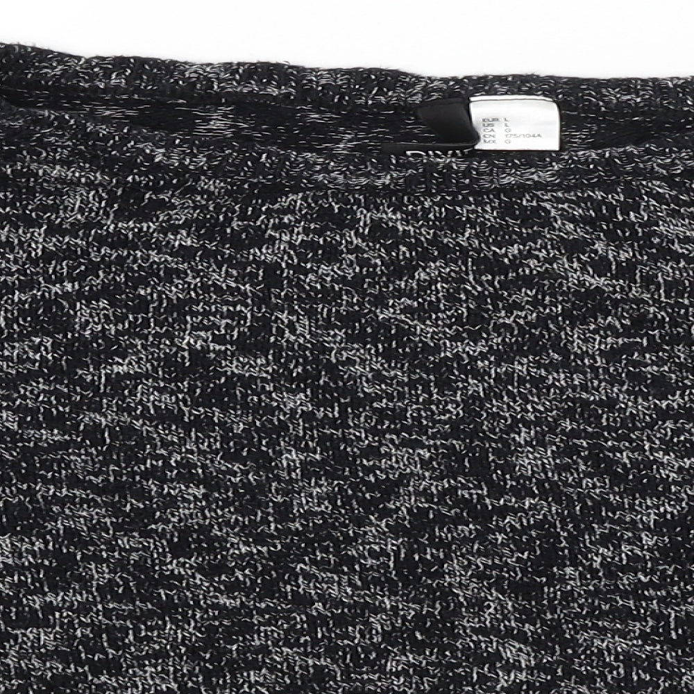 Divided Womens Black   Pullover Jumper Size L