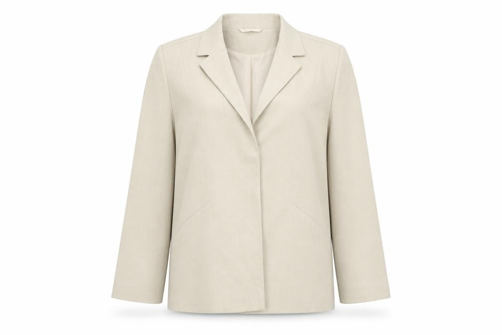 EWM Womens Beige   Jacket Blazer Size 12