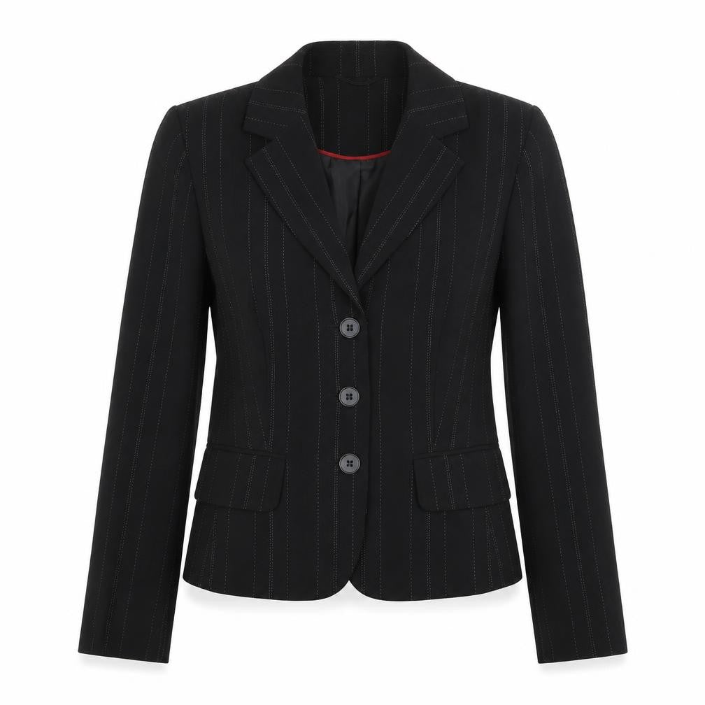 NEXT Womens Black Striped  Jacket Blazer Size 8