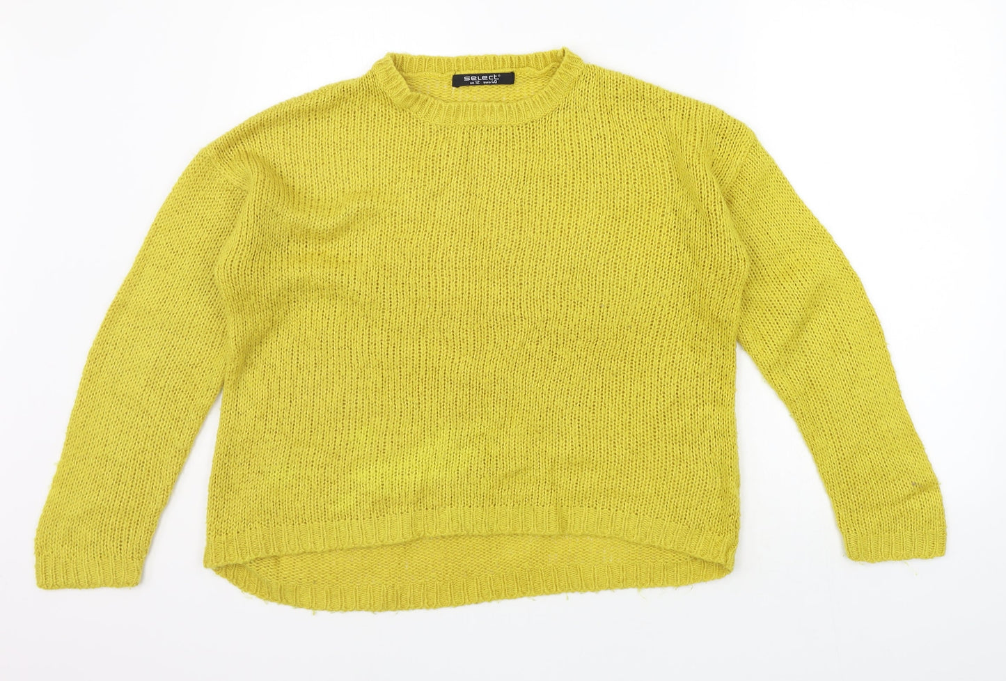 Select Womens Yellow   Pullover Jumper Size 12