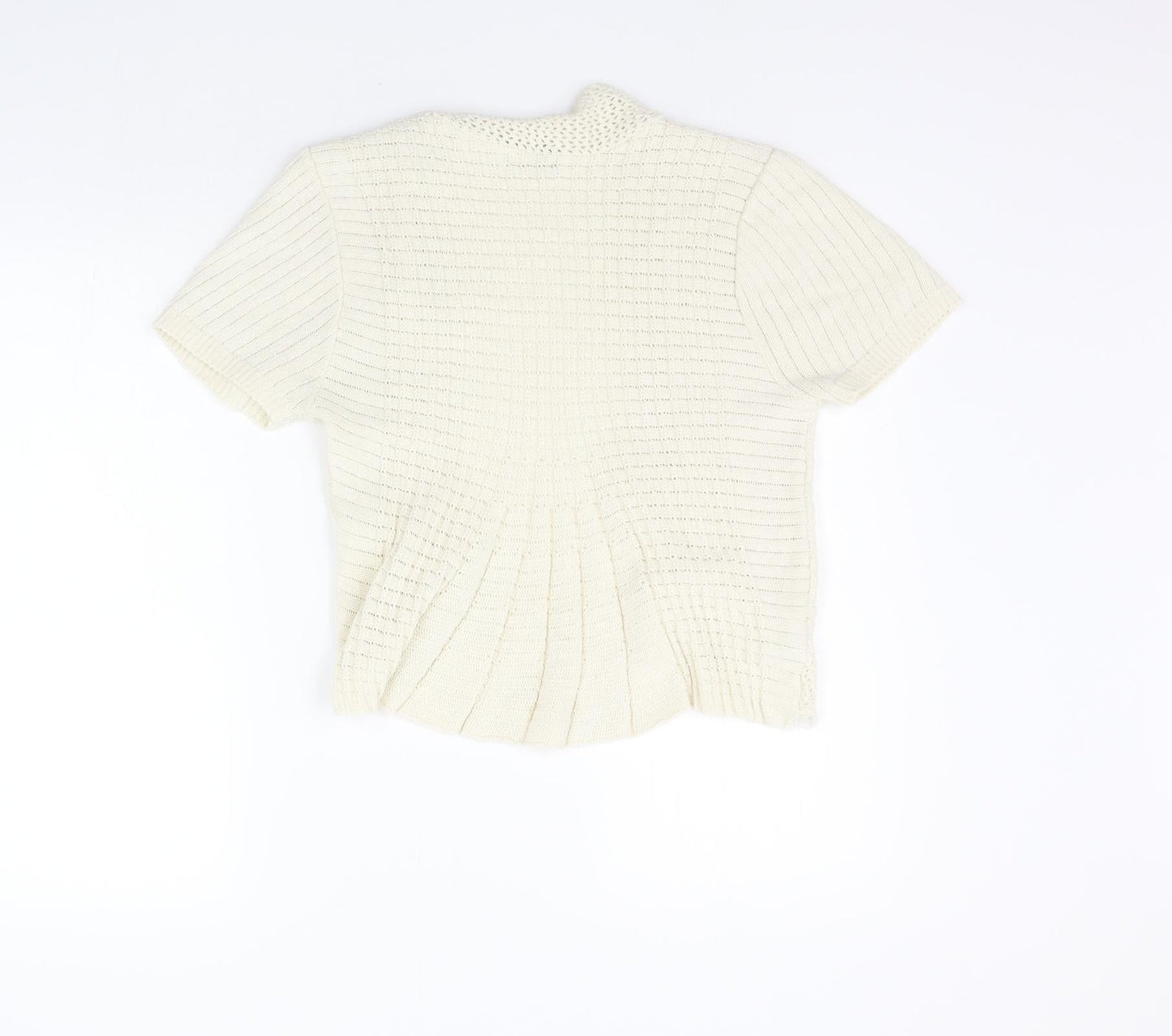 GLIMPSE DESIGN  Womens Beige   Cardigan Jumper Size M