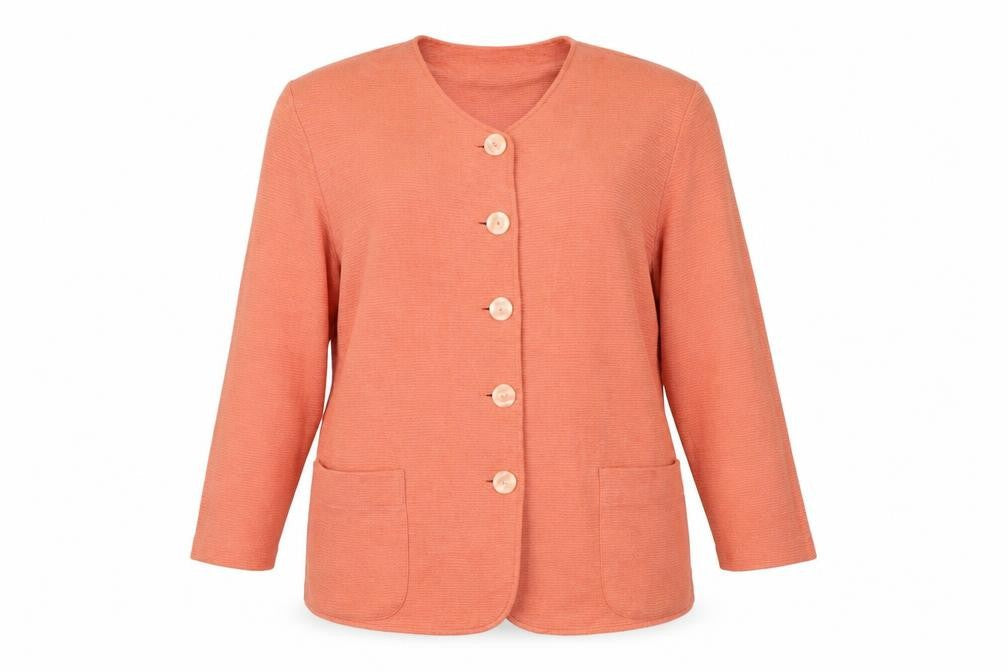 VivaKi Womens Orange Houndstooth  A-Line  Size 14