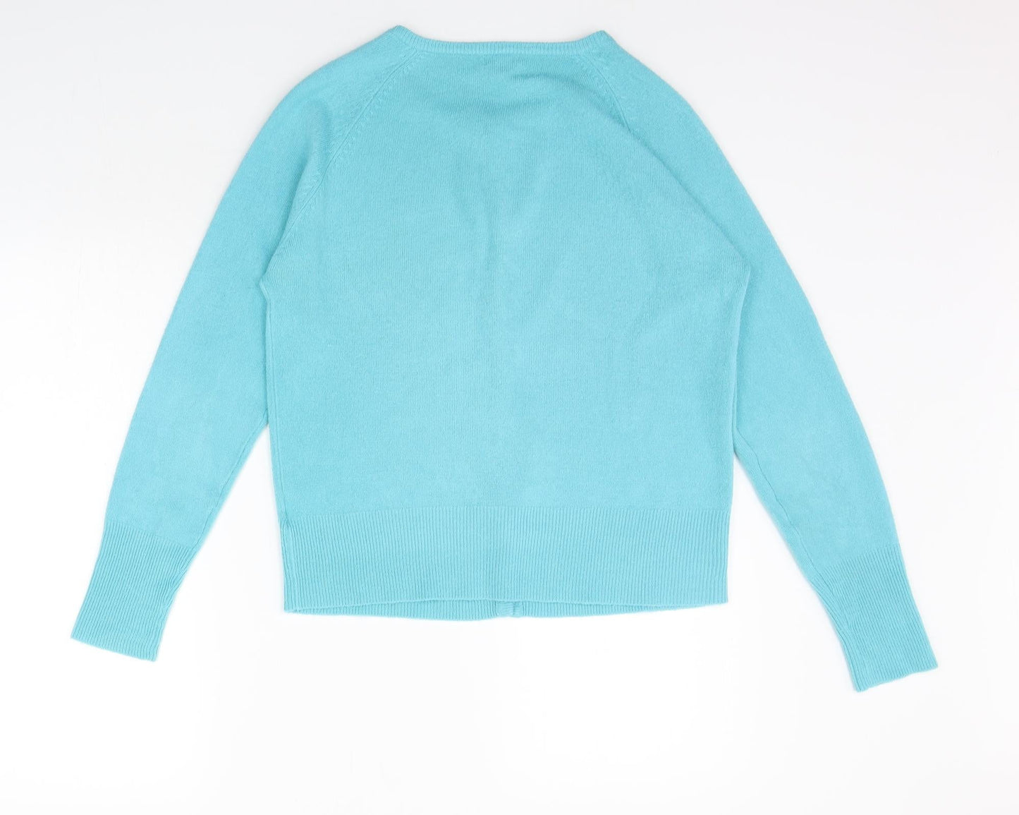 //text Womens Blue   Cardigan Jumper Size L