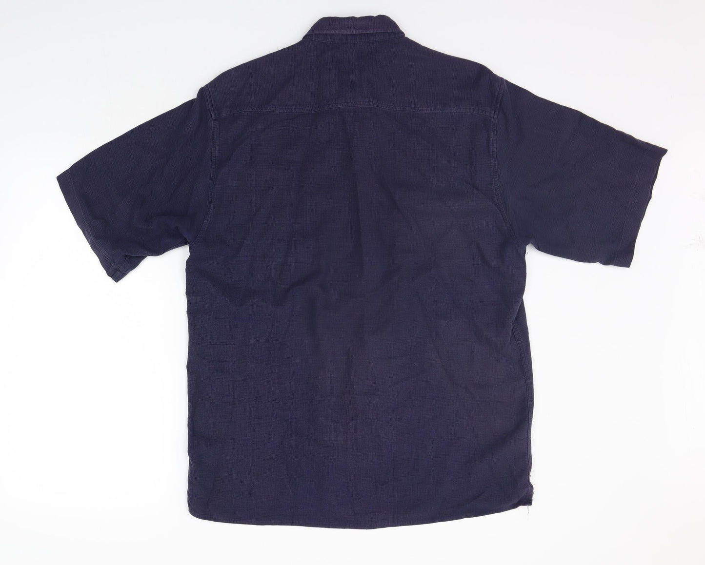 Full Circle Mens Blue    Button-Up Size L
