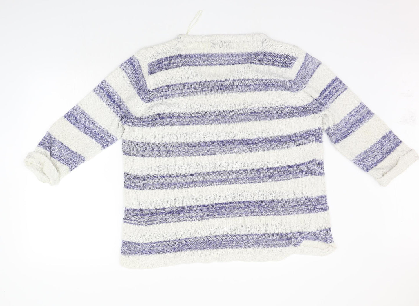 Originals Womens Blue Striped  Pullover Jumper Size L  - washable mark