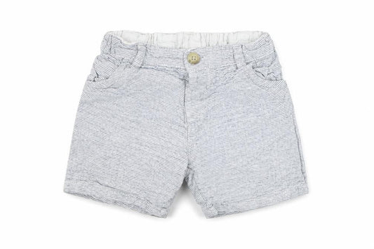 Matalan Girls Grey Striped  Chino Shorts Size 3-4 Years
