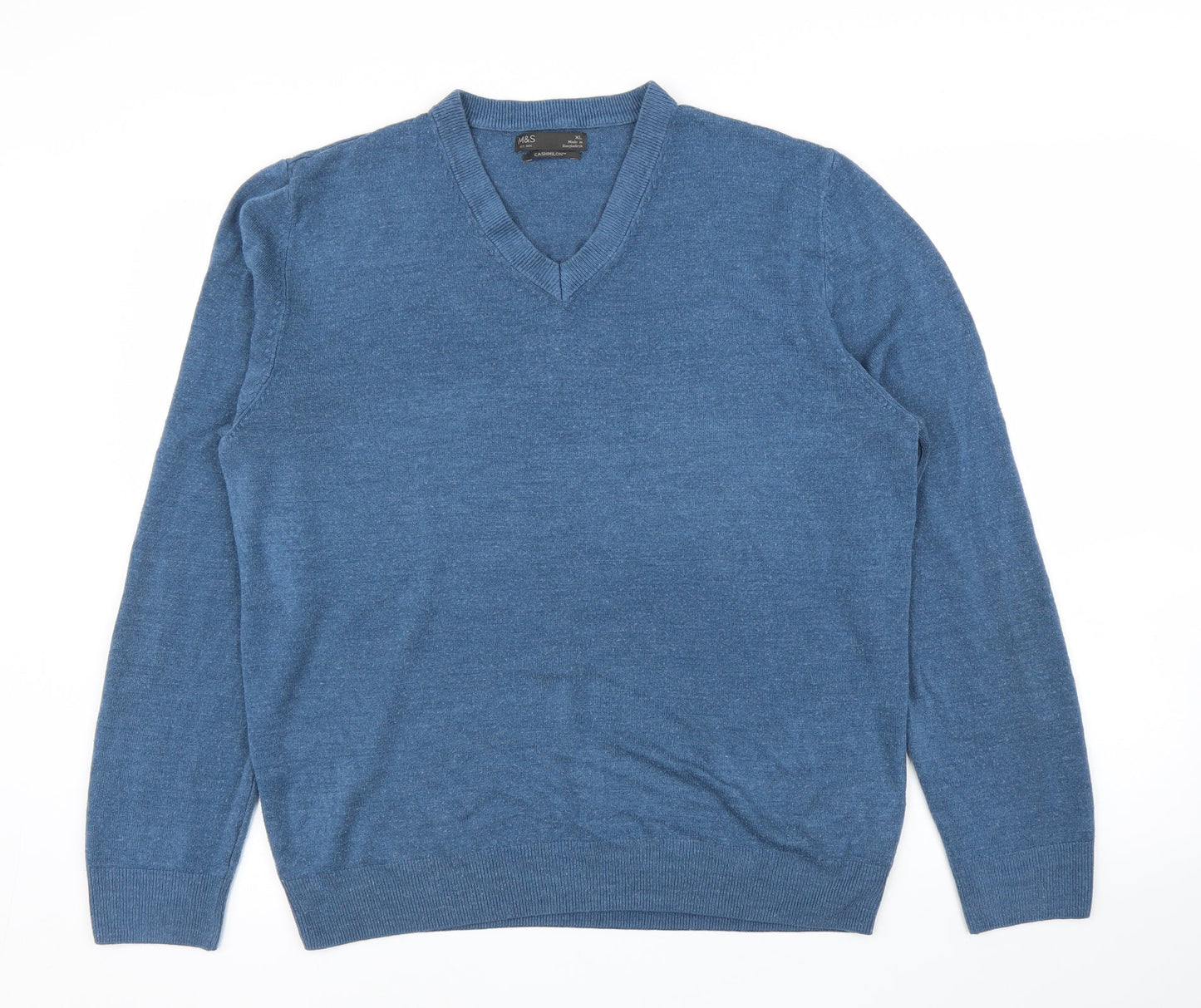 M&S Mens Blue   Pullover Jumper Size XL