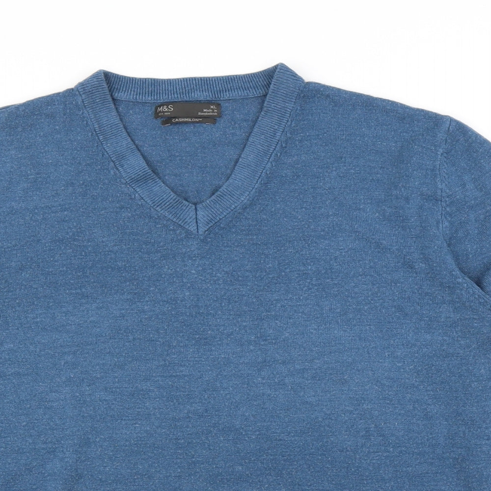 M&S Mens Blue   Pullover Jumper Size XL