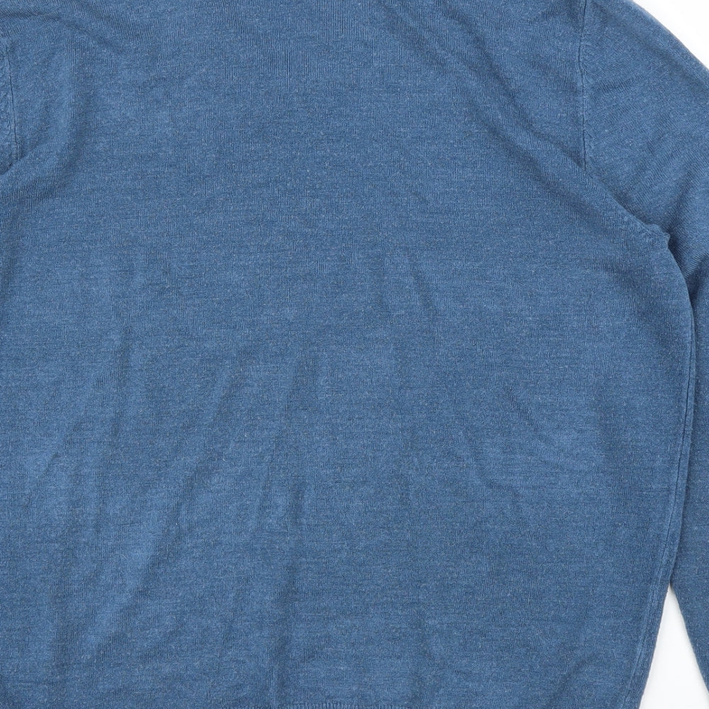 M&S Mens Blue   Pullover Jumper Size XL