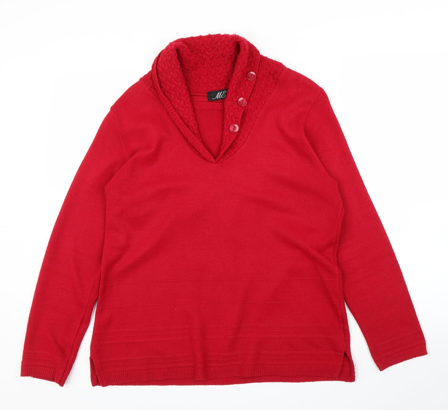 ME Womens Red   Pullover Jumper Size M
