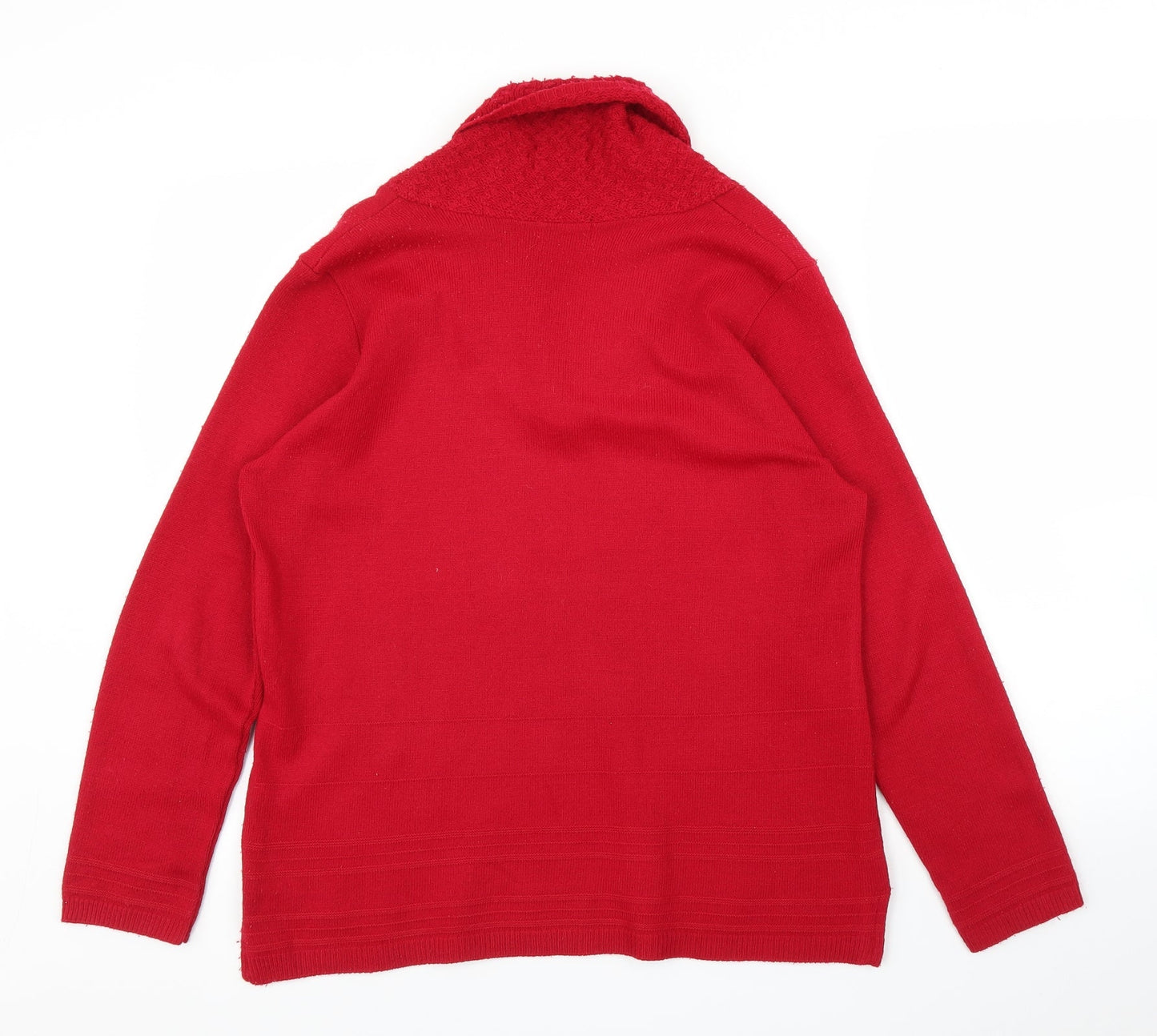 ME Womens Red   Pullover Jumper Size M