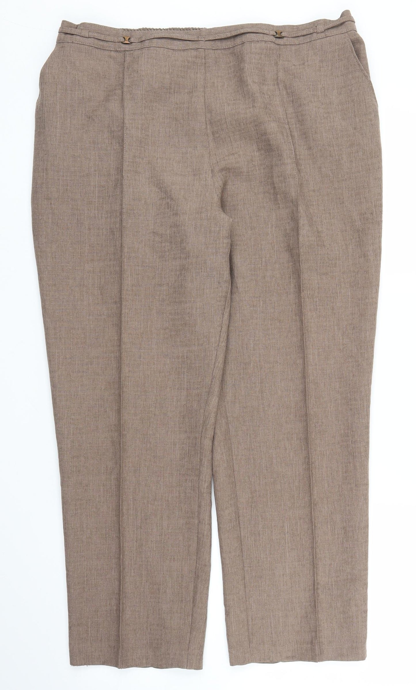 Preworn Womens Brown   Trousers  Size 34 in L25 in