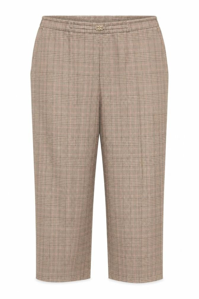 Preworn Womens Beige Plaid  Capri Trousers Size XL L22 in