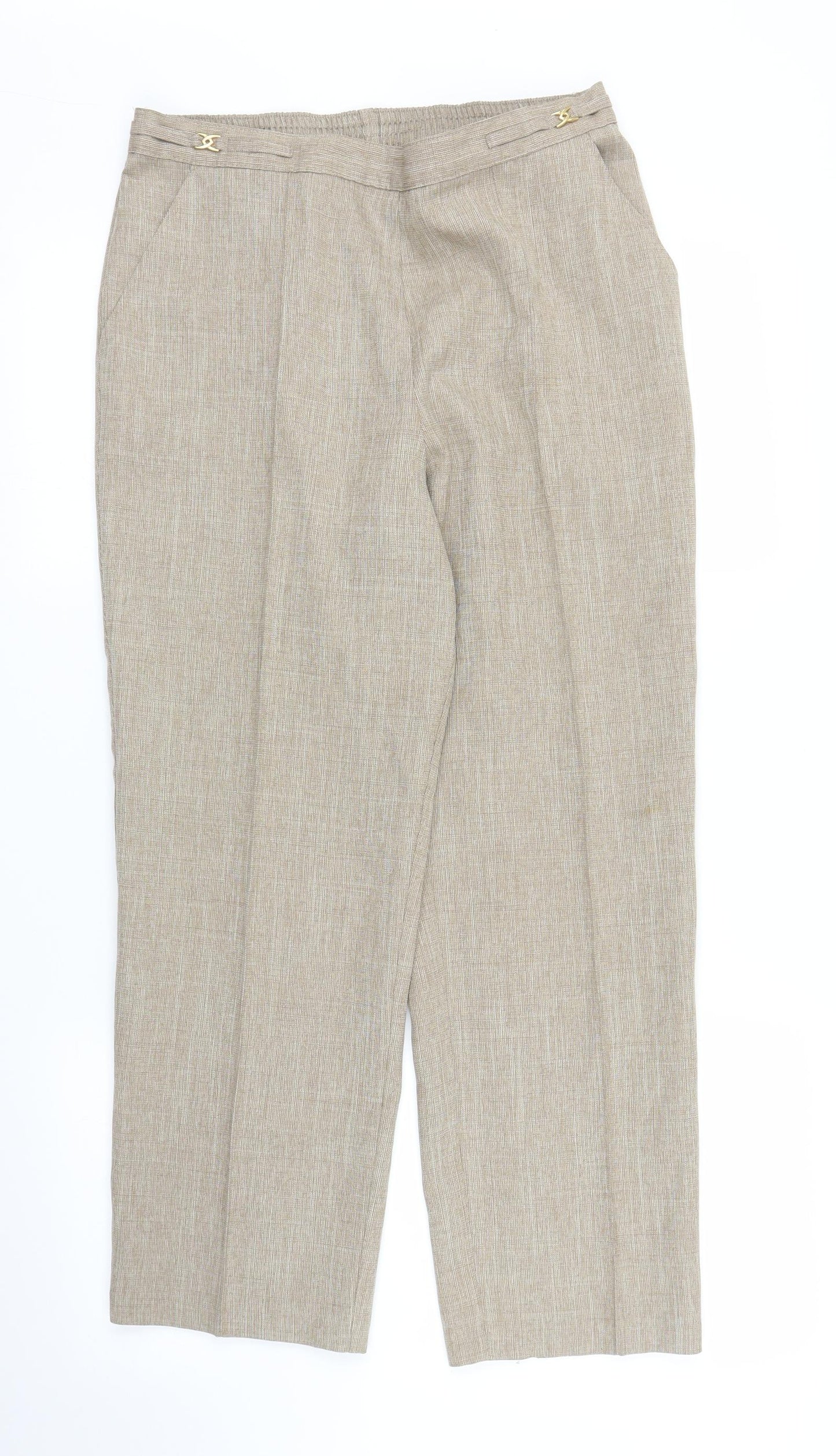 Preworn Womens Beige   Trousers  Size M L24 in