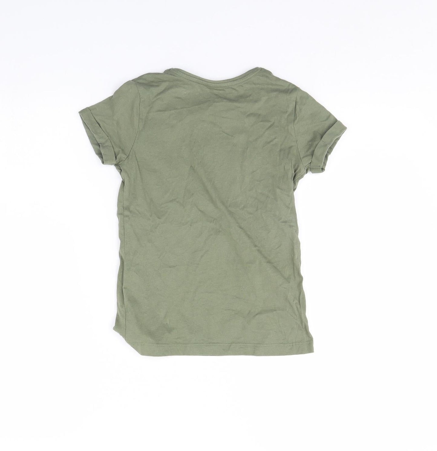 Primark Girls Green   Basic T-Shirt Size 7 Years  - Brooklyn