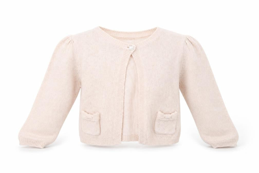 Front view of Next girls’ pink jacket, size 5, years