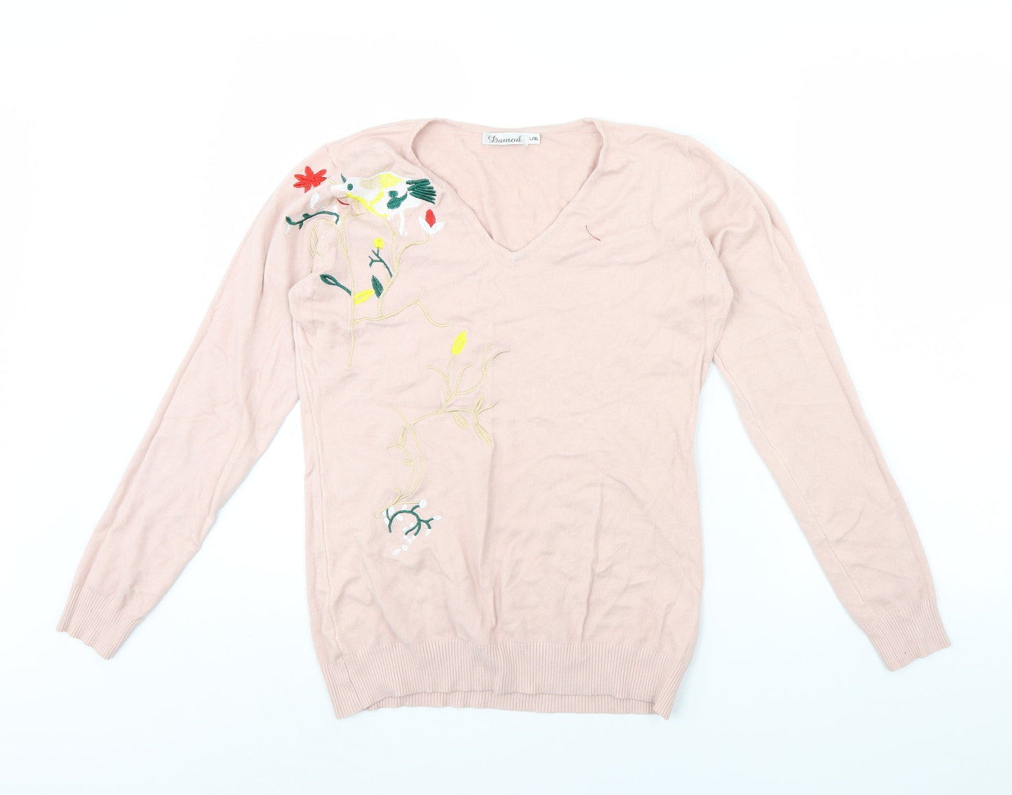 Damod Womens Pink   Pullover Jumper Size L