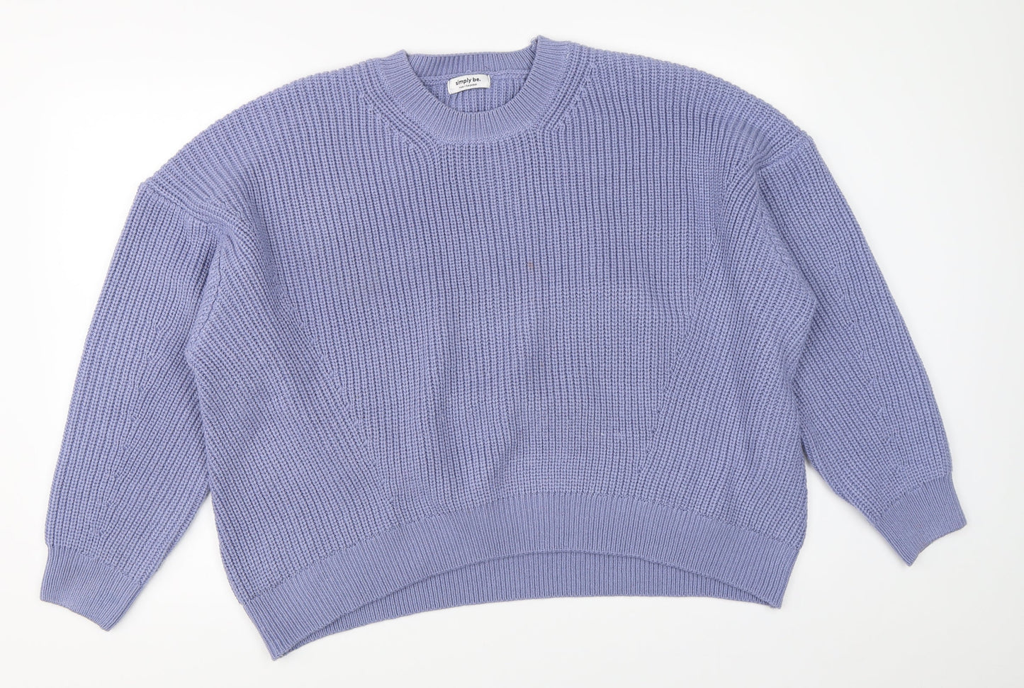 Simply Be Womens Blue   Pullover Jumper Size M