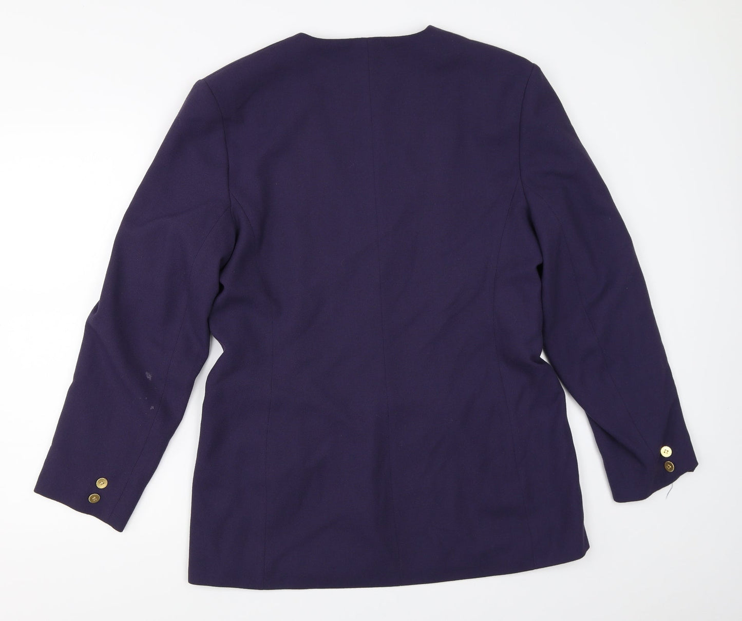 First Avenue Womens Purple   Jacket Blazer Size 14