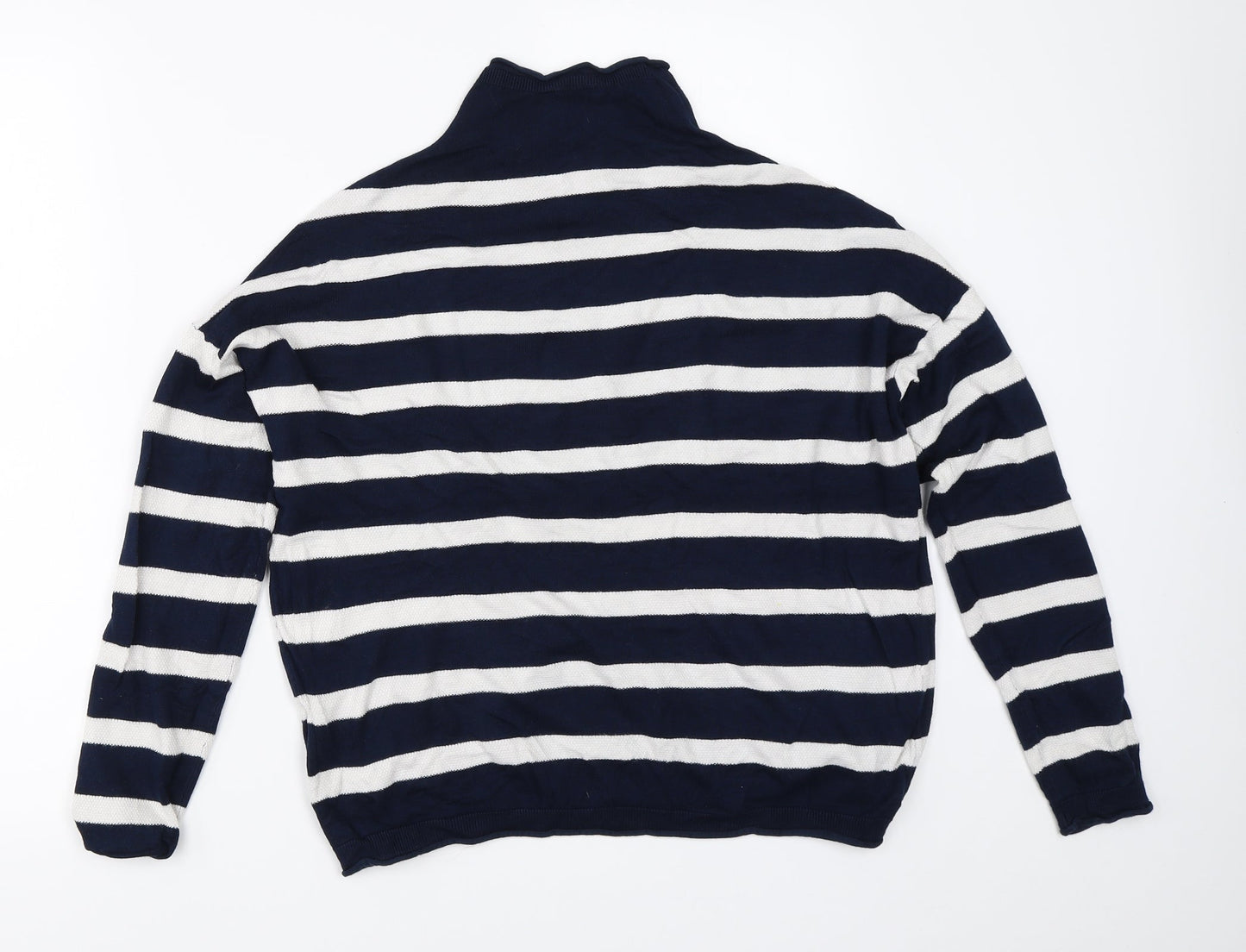 ESMARA Womens Blue Striped  Pullover Jumper Size S