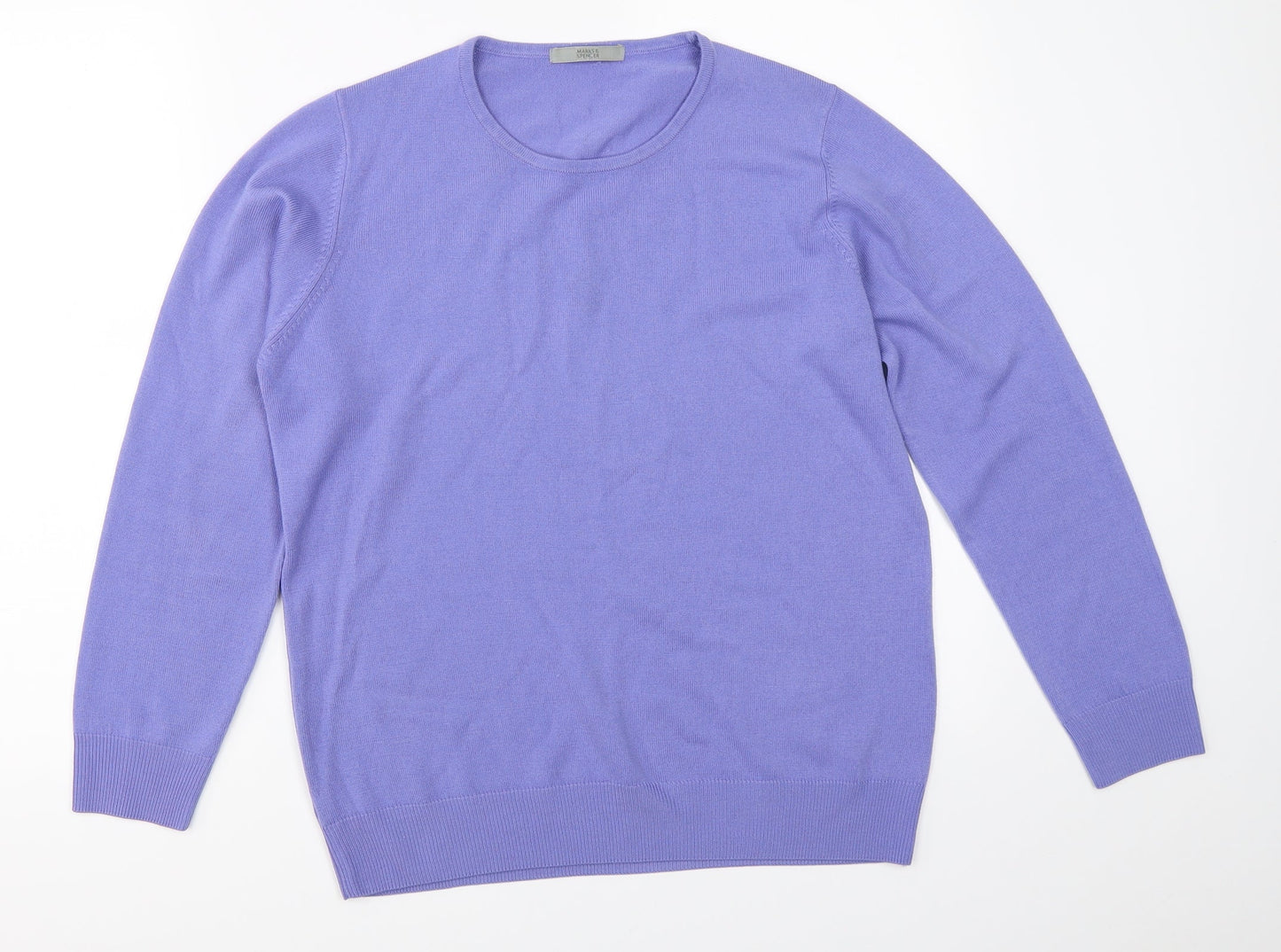 Marks and Spencer Womens Blue   Pullover Jumper Size 14