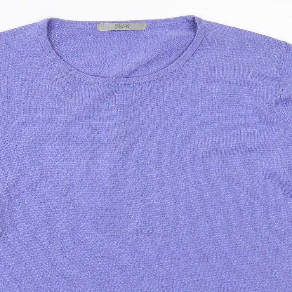 Marks and Spencer Womens Blue   Pullover Jumper Size 14