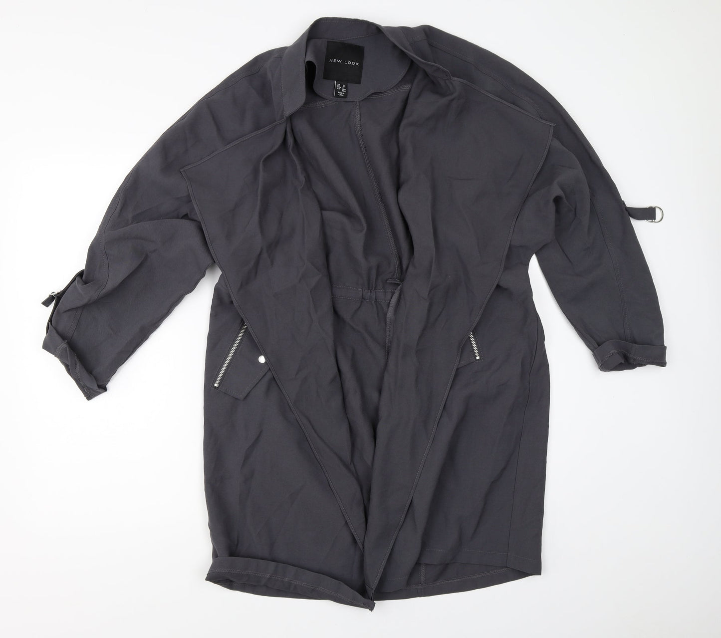 New Look Womens Grey   Jacket Coat Size 10