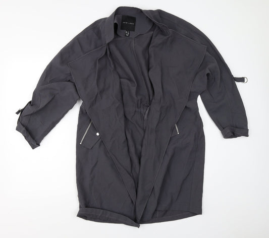 New Look Womens Grey   Jacket Coat Size 10