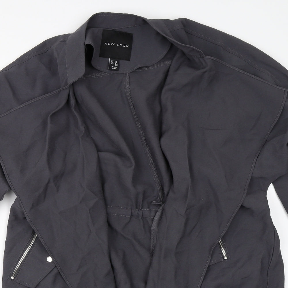 New Look Womens Grey   Jacket Coat Size 10