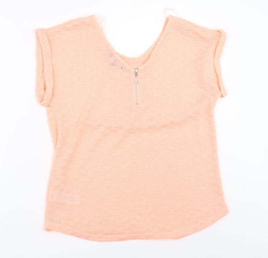 New Look Womens Orange   Basic T-Shirt Size 12