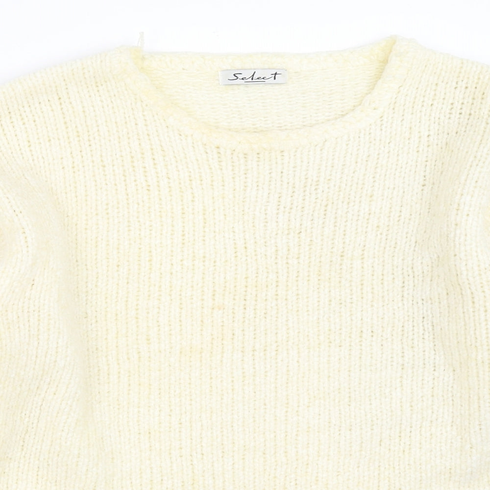 Select Womens Ivory   Pullover Jumper Size M