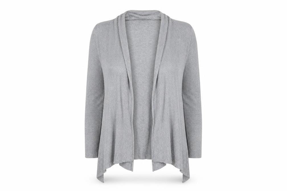 Primark Womens Grey  Knit Cardigan Jumper Size 10
