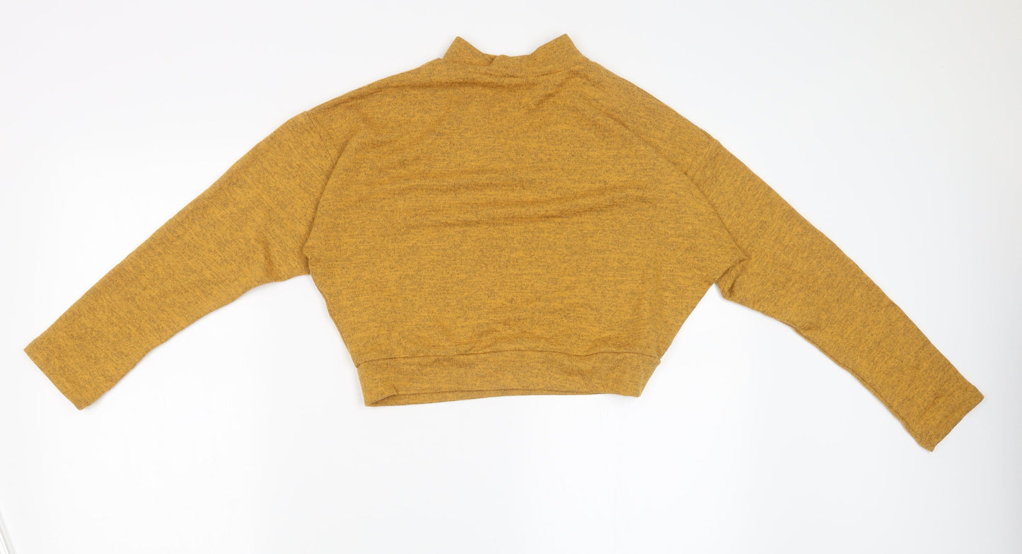 New Look Girls Yellow  Knit Cropped Casual Size 14-15 Years  - Cropped
