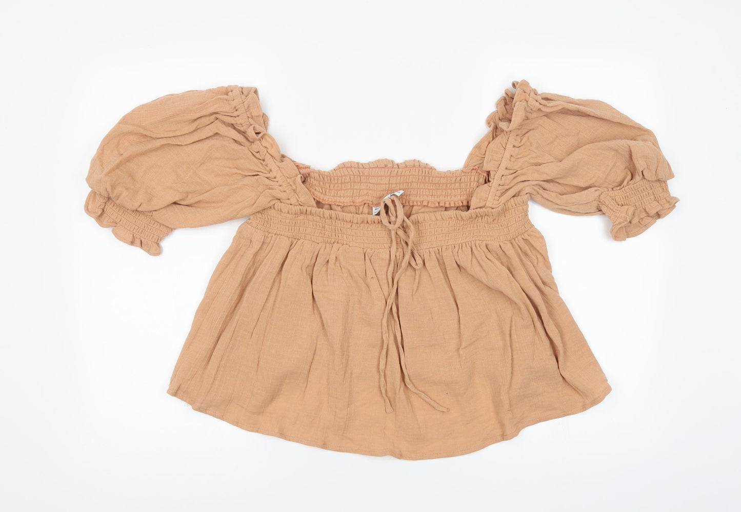 ASOS Womens Orange   Basic T-Shirt Size 14  - Cropped