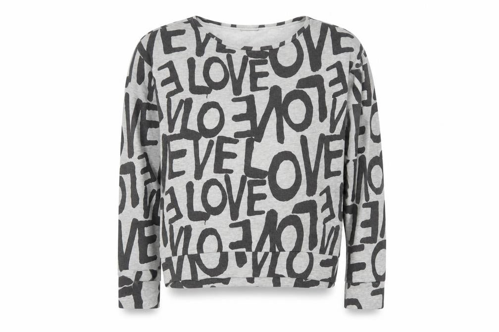 Topshop Womens Grey   Henley Sweatshirt Size 10