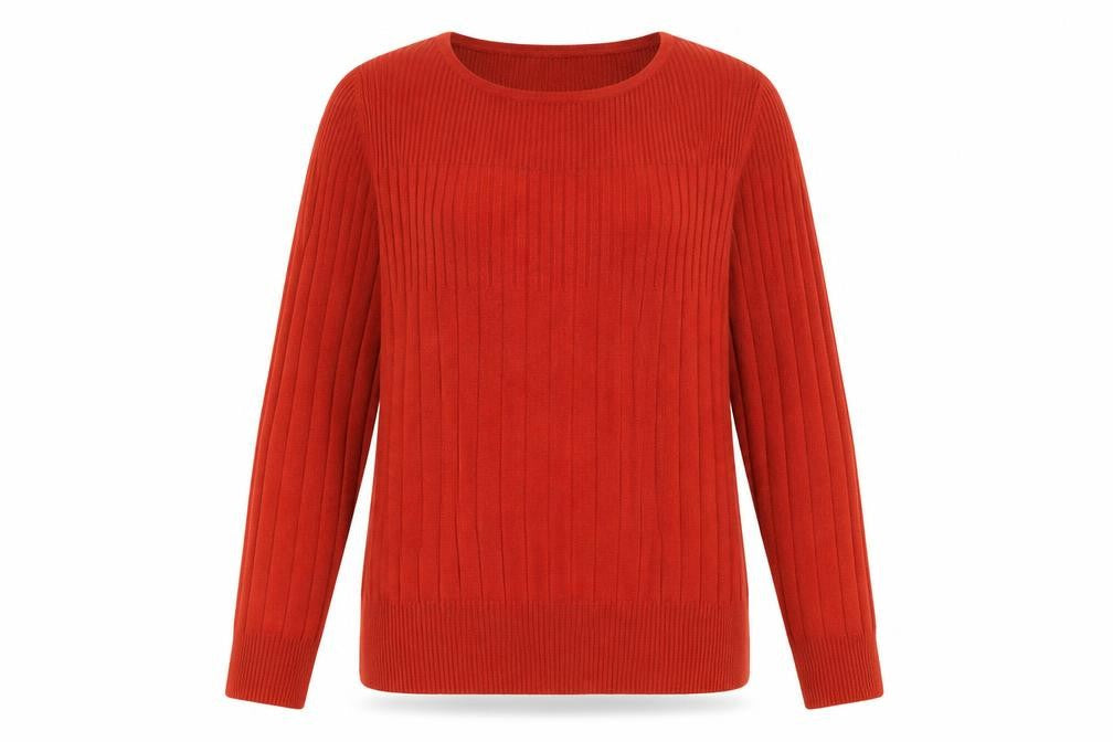 Marks and Spencer Womens Red  Knit Pullover Sweatshirt Size 16