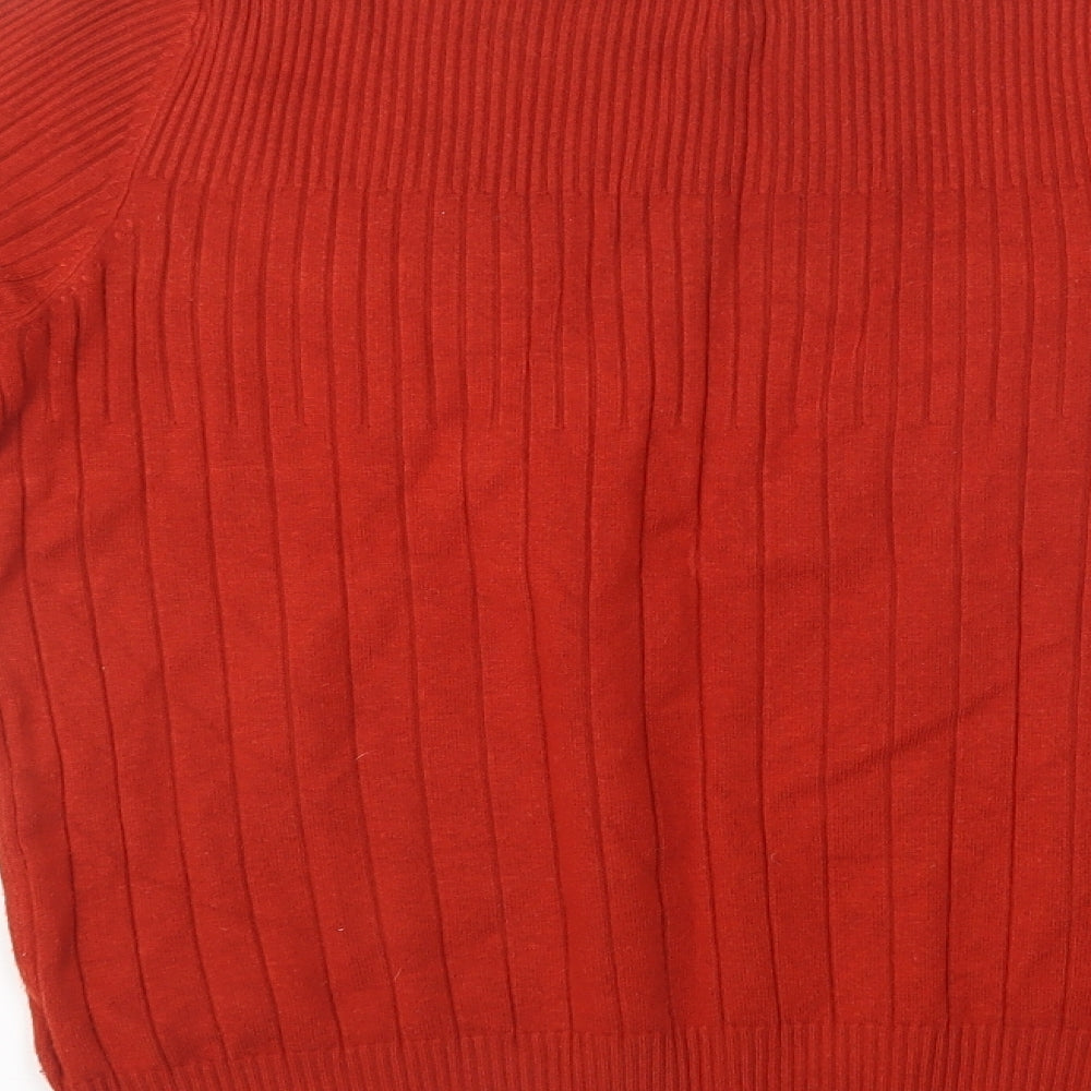 Marks and Spencer Womens Red  Knit Pullover Sweatshirt Size 16