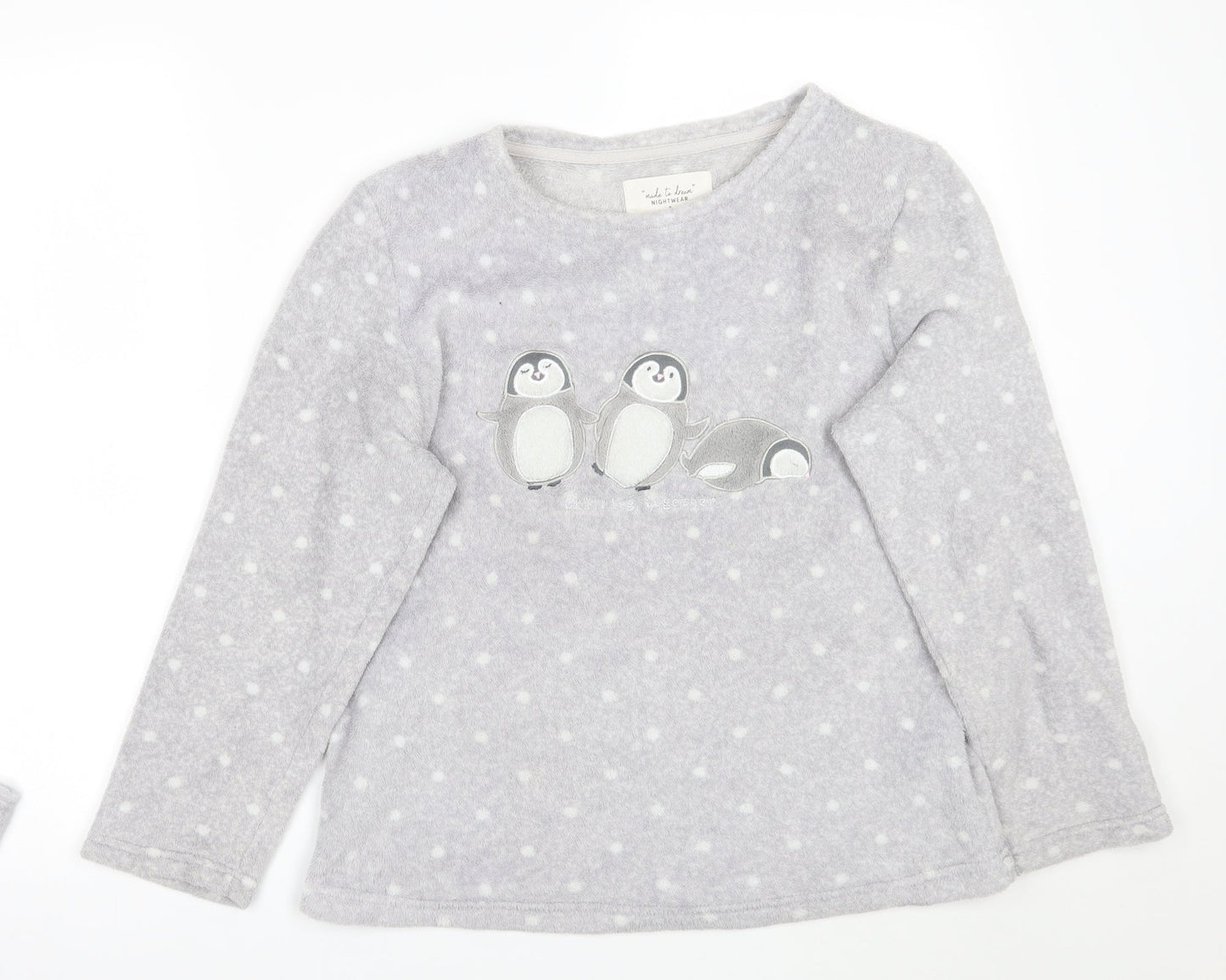 F&F Womens Grey   Top Pyjama Top Size S
