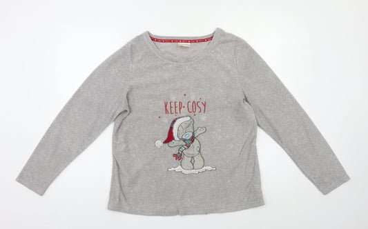 Me To You Womens Grey   Top Pyjama Top Size 12