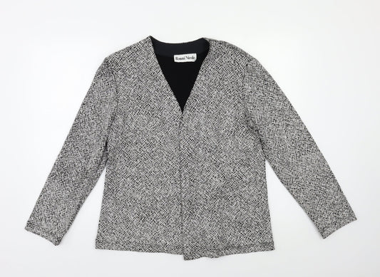Ronni Nicole Womens Silver   Jacket Blazer Size M