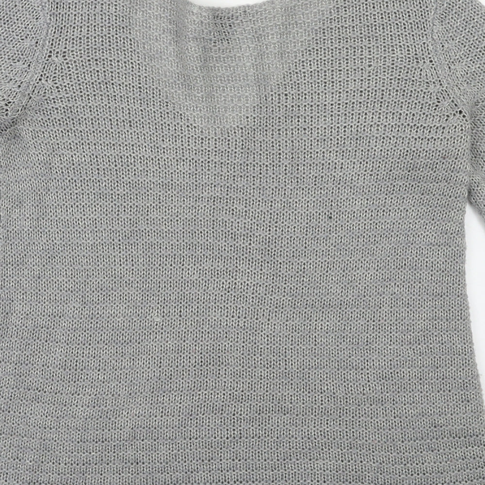 H&M Womens Grey   Pullover Jumper Size S