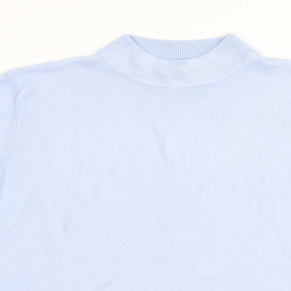 Papaya Womens Blue  Knit Pullover Jumper Size 14