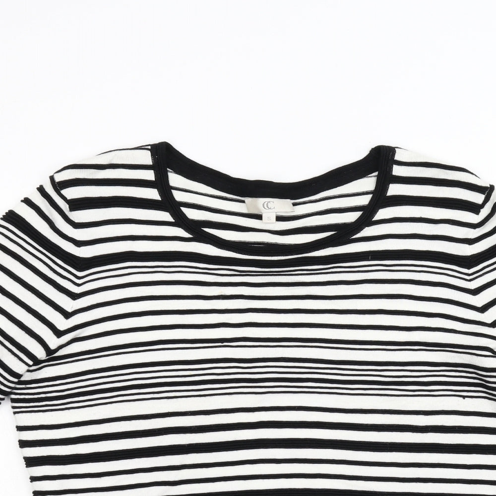 CC Womens Multicoloured Striped Knit Pullover Jumper Size S