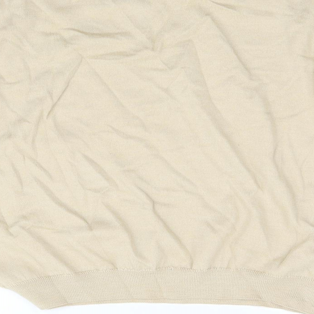 Country Collection Womens Beige  Knit Pullover Jumper Size 16